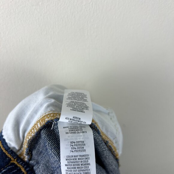 NWT Aerie Dark Wash Distressed Daydream Denim Shorts - Picture 5 of 6